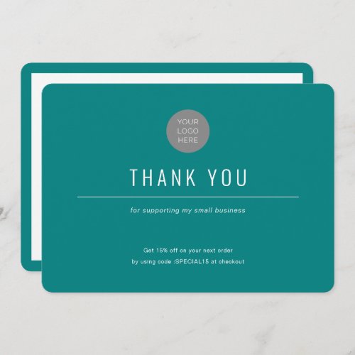 Simple_Modern_Colored background_Business Thank Yo Thank You Card