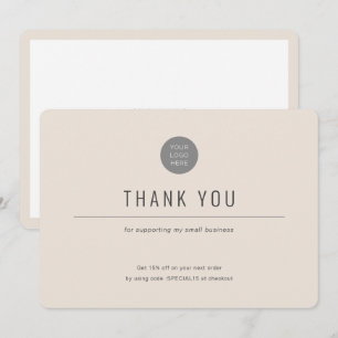Simple-Modern-Colored background-Business Thank Yo You Card