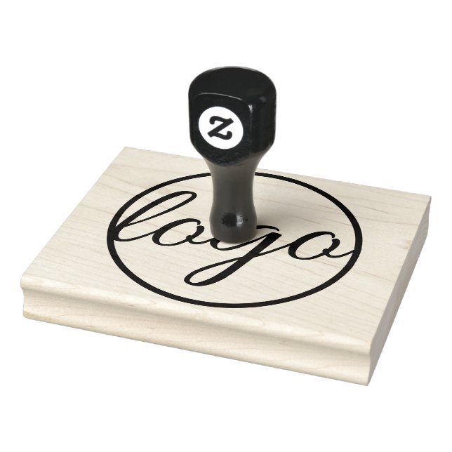 Simple Modern Company Branding Business Logo Rubber Stamp (Stamp)