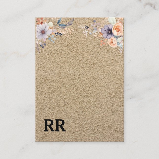 Simple Modern Cool Kraft Paper Black Monogram Business Card (Front)