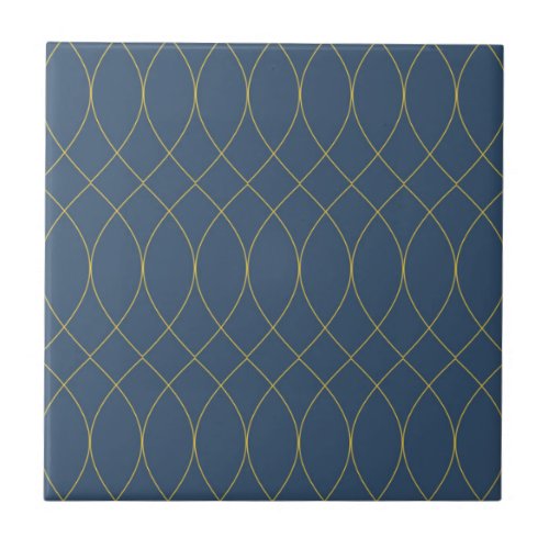 Simple modern cool trendy curvy wavy lines ceramic tile