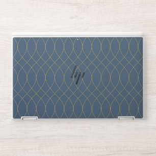 Simple, modern, cool, trendy curvy, wavy lines HP laptop skin