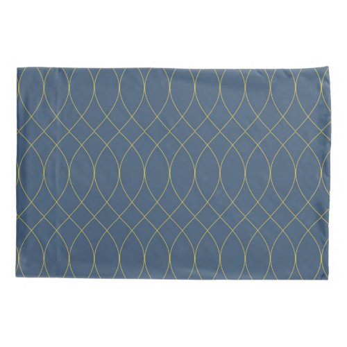 Simple modern cool trendy curvy wavy lines pillow case