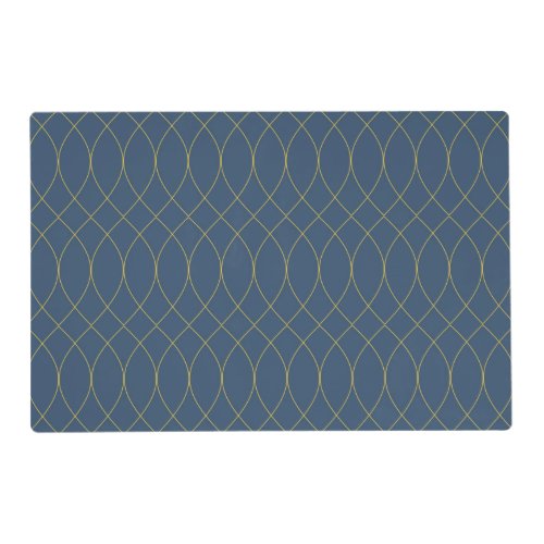 Simple modern cool trendy curvy wavy lines placemat