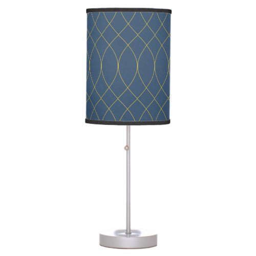 Simple modern cool trendy curvy wavy lines table lamp