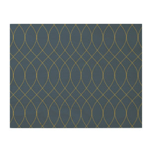 Simple, modern, cool, trendy curvy, wavy lines wood wall art