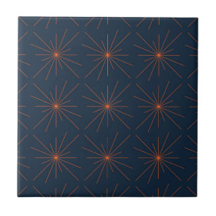 Simple, modern, cool, trendy light / star abstract ceramic tile