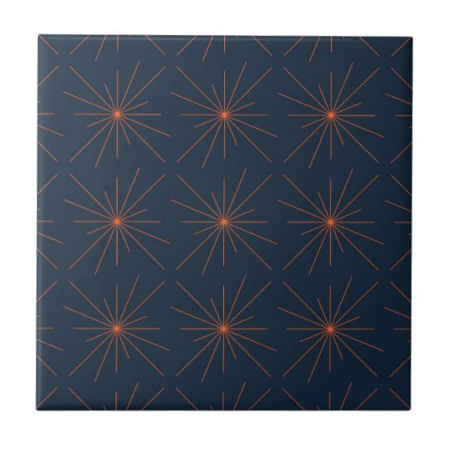 Simple modern cool trendy light  star abstract ceramic tile