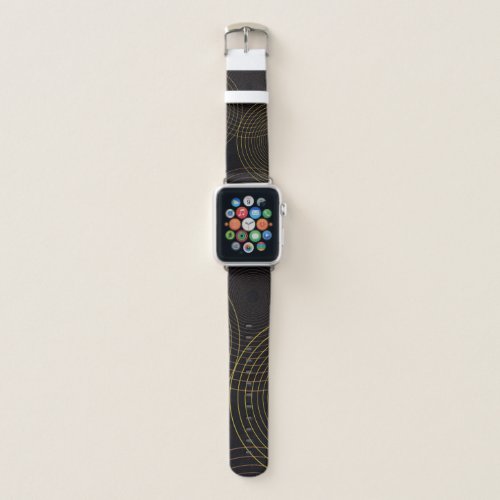 Simple modern cool trendy thin line circles apple watch band