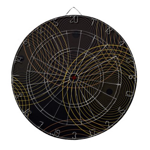 Simple modern cool trendy thin line circles dart board