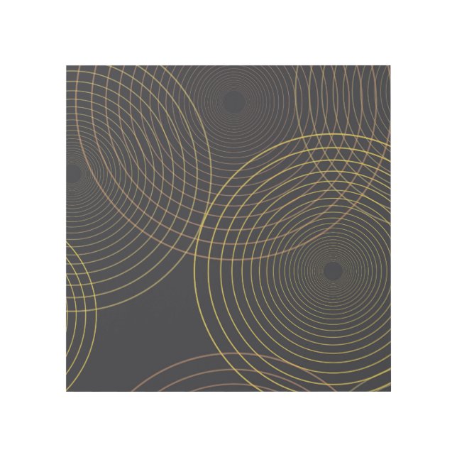 Simple, modern, cool, trendy thin line circles gallery wrap (Front)