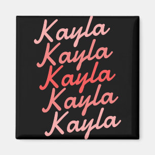 Simple Modern Cool Tygraphy Name Toddler Magnet