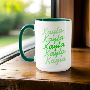 Simple Modern Cool Typography Name Mug
