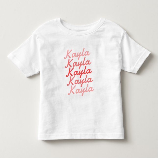 Simple Modern Cool Typography Name  Toddler T-shirt (Front)