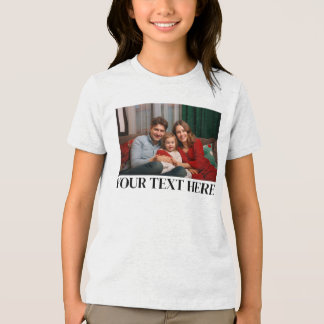 Simple Modern Cool Typography Text and photo  Tri-Blend Shirt