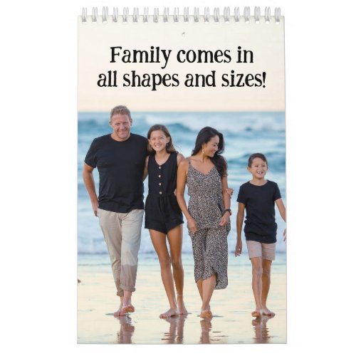 Simple modern create your own 2023 family photo calendar