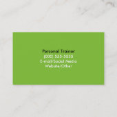 Simple Modern Crisp White 2 Business Card (Back)