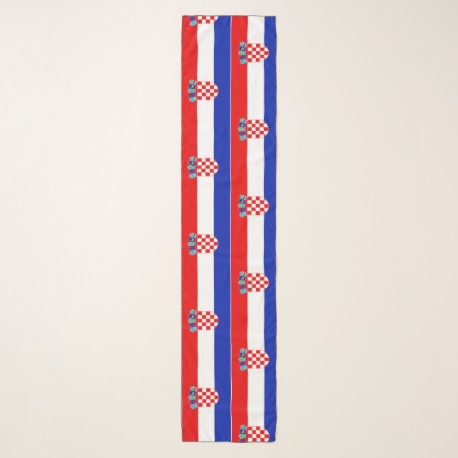 Simple Modern Croatia National Flag Apparel Scarf (Front)