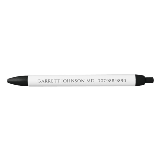 Simple Modern Custom Doctor Physician Pen (Front)