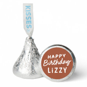 Simple Modern Custom Non-Photo Birthday Greeting Hershey®'s Kisses®
