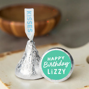 Simple Modern Custom Non-Photo Birthday Greeting Hershey®'s Kisses®