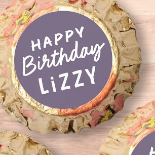 Simple Modern Custom Non-Photo Birthday Greeting Reese's Peanut Butter Cups