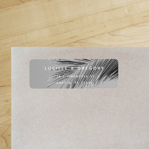Simple Modern Custom Palm Tree Return Address Label