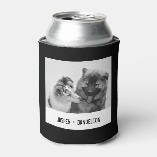 Simple Modern Custom Pet or People Photo Can Cooler