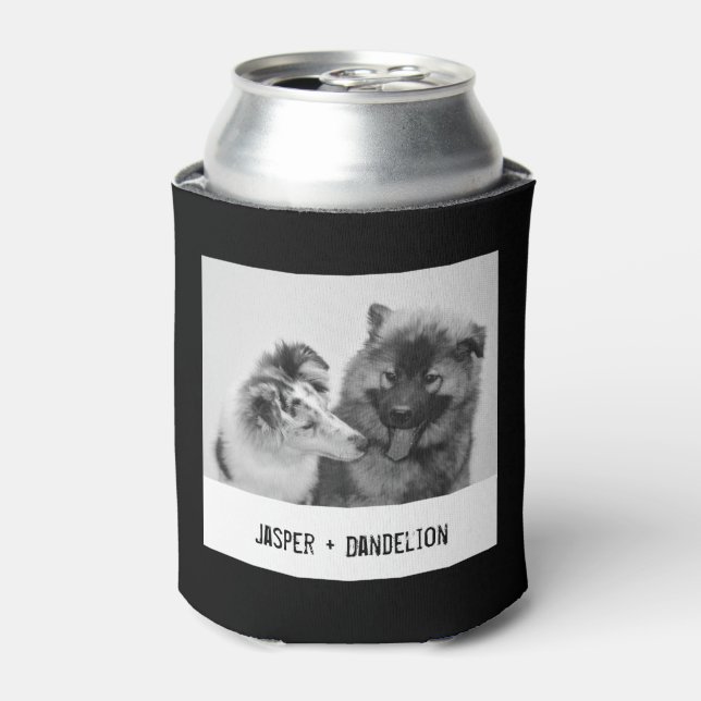 Simple, Modern Custom Pet or People Photo Can Cooler (Can Front)