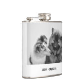 Simple, Modern Custom Pet or People Photo Flask (Right)