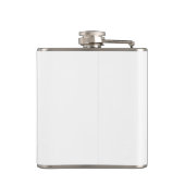 Simple, Modern Custom Pet or People Photo Flask (Back)