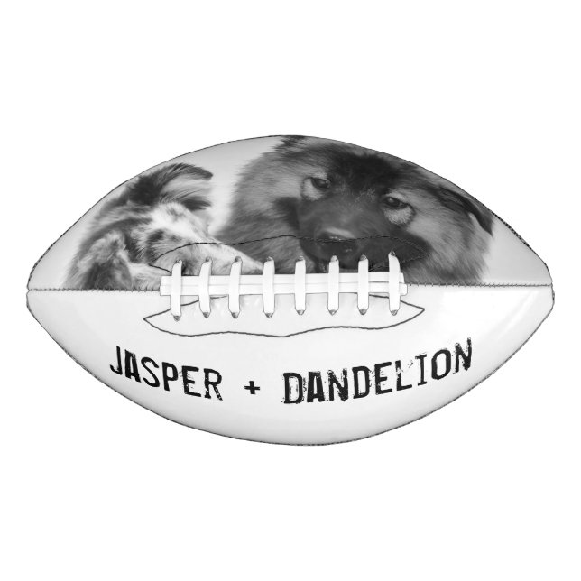 Simple, Modern Custom Pet or People Photo Football (Front)