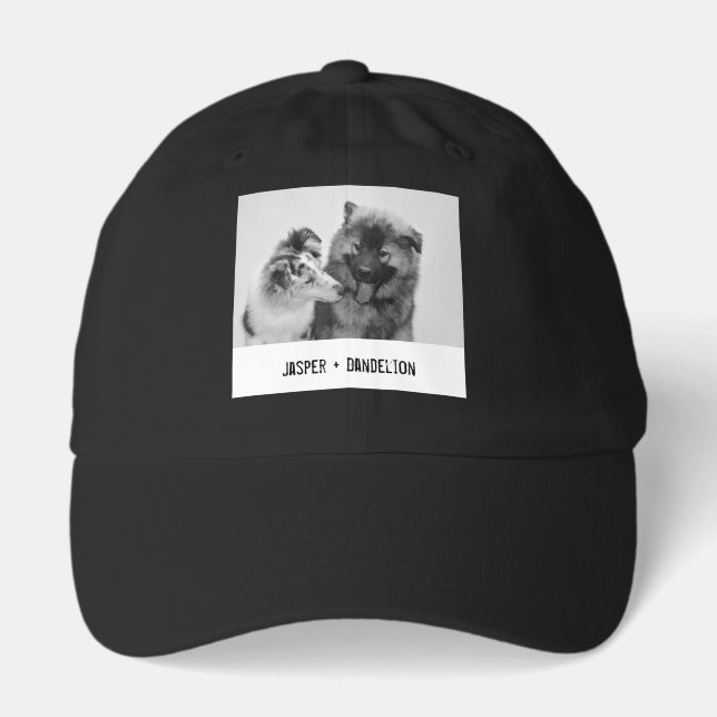 Simple, Modern Custom Pet or People Photo Hat (Front)
