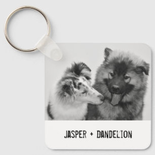 Simple, Modern Custom Pet or People Photo Keychain