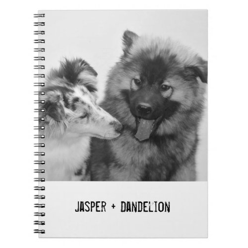 Simple Modern Custom Pet or People Photo Notebook