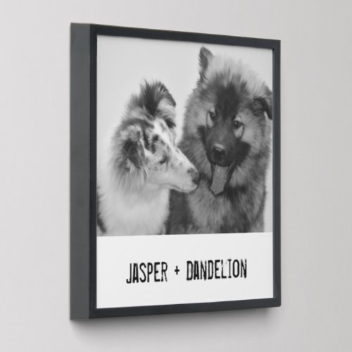 Simple Modern Custom Pet or People Photo Peel And Stick Photo Tile