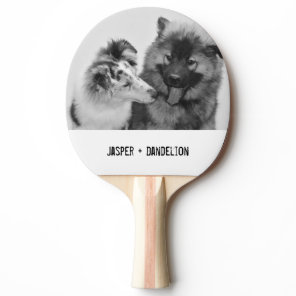 Simple, Modern Custom Pet or People Photo Ping Pong Paddle