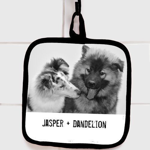 Simple Modern Custom Pet or People Photo Pot Holder