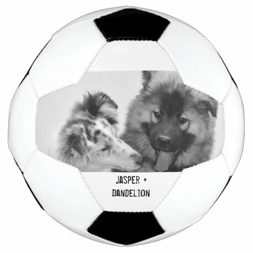 Simple Modern Custom Pet or People Photo Soccer Ball