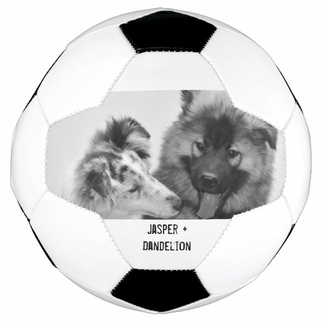 Simple, Modern Custom Pet or People Photo Soccer Ball (Front)