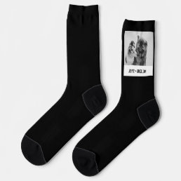 Simple, Modern Custom Pet or People Photo Socks