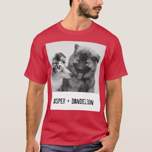 Simple Modern Custom Pet or People Photo T_Shirt