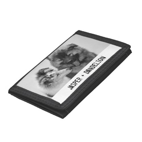 Simple Modern Custom Pet or People Photo Trifold Wallet