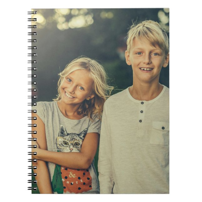 Simple Modern Custom Photo Notebook (Front)