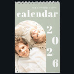 Simple Modern Custom Photo Planner Calendar<br><div class="desc">Simple Modern Custom Photo Planner Calendar.</div>