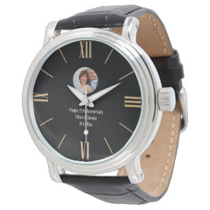 Simple modern custom photo watch