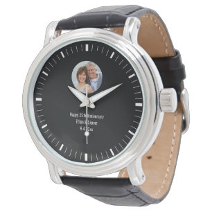 Simple modern custom photo watch
