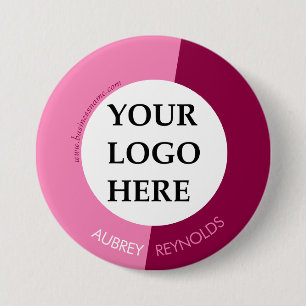 Simple Modern Custom Pink Professional Logo Button
