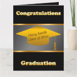 Simple Modern Customize Black Gold Card