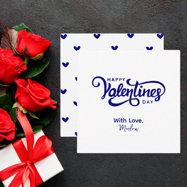 Simple Modern Cute Valentines Note Card (Creator Uploaded)